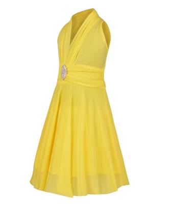Yellow Net Frock 2