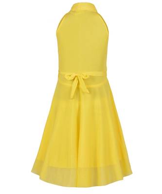 Yellow Net Frock 3
