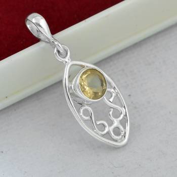 Yellow Citrine Pendants 4