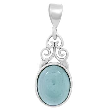 Blue Chalcedony Pendants 1