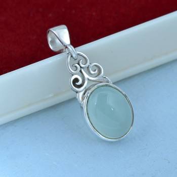 Blue Chalcedony Pendants 2