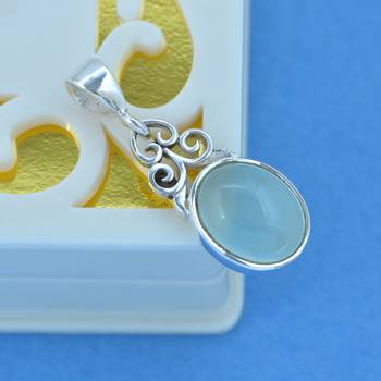 Blue Chalcedony Pendants 3
