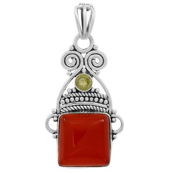 Multicolor Carnelian Pendants 1
