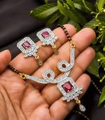 Multicolor diamond mangalsutra