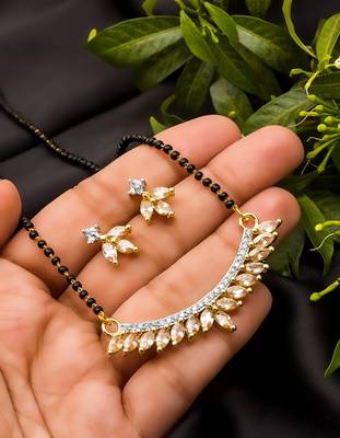 Multicolor diamond mangalsutra 2