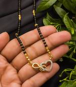 Multicolor diamond mangalsutra