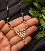 Multicolor diamond mangalsutra