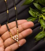 Multicolor diamond mangalsutra