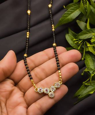 Multicolor diamond mangalsutra 2