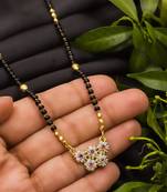 Multicolor diamond mangalsutra