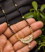Multicolor diamond mangalsutra