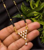 Multicolor diamond mangalsutra