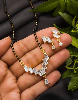 Multicolor diamond mangalsutra 1