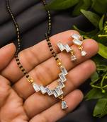 Multicolor diamond mangalsutra