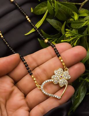 Multicolor diamond mangalsutra 1