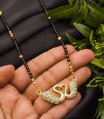 Multicolor diamond mangalsutra