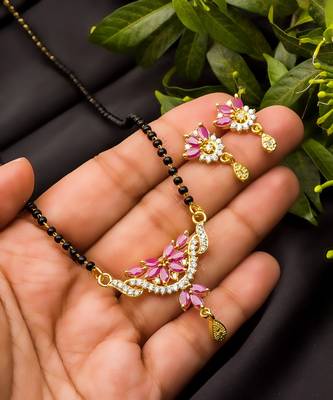 Multicolor Diamond Mangalsutra 1