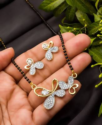 Multicolor Diamond Mangalsutra 1