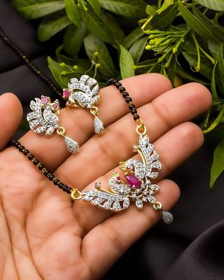 Multicolor Diamond Mangalsutra 1