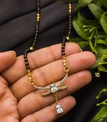 Multicolor diamond mangalsutra