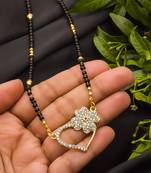 Multicolor diamond mangalsutra