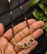 Multicolor diamond mangalsutra