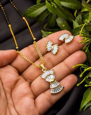 Multicolor diamond mangalsutra 1