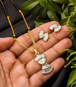 Multicolor diamond mangalsutra