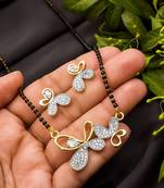 Multicolor diamond mangalsutra