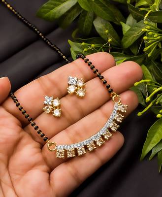 Multicolor diamond mangalsutra 2