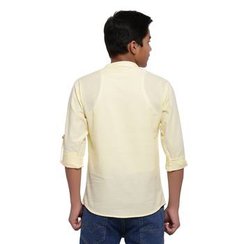 Yellow plain cotton kids-tops 2