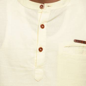 Yellow plain cotton kids-tops 5