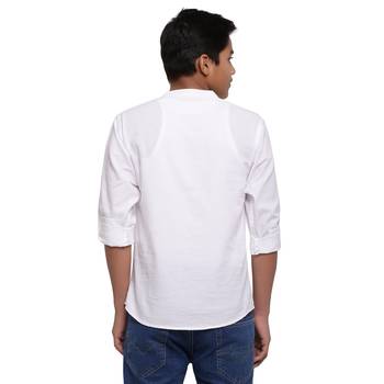 White plain cotton kids-tops 2