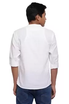 White plain cotton kids-tops