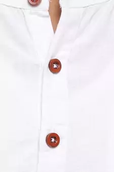 White plain cotton kids-tops