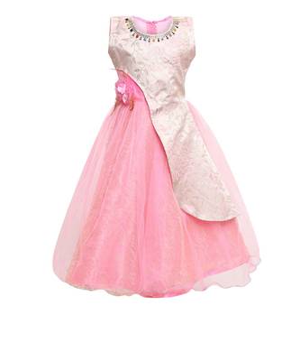 Pink Net Gown 1