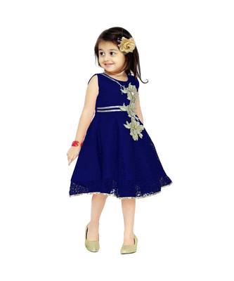 Blue Net Frock 2