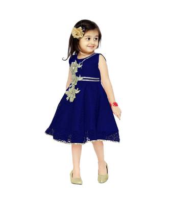 Blue Net Frock 4