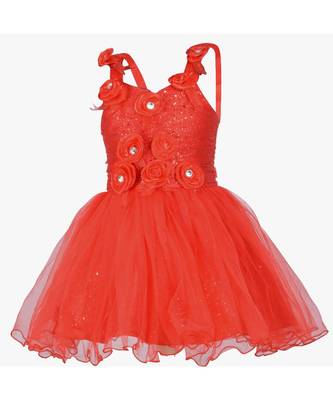 Red Net Frock 1