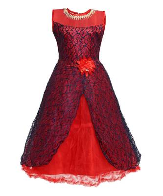 Red Net Gown 1