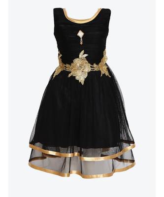 Black Net Frock 1