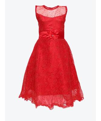 Red Net Gown 1