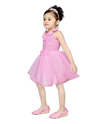 Pink Net Frock 2