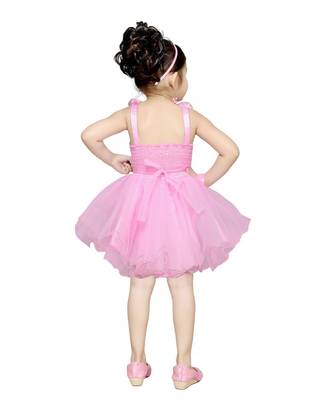 Pink Net Frock 3