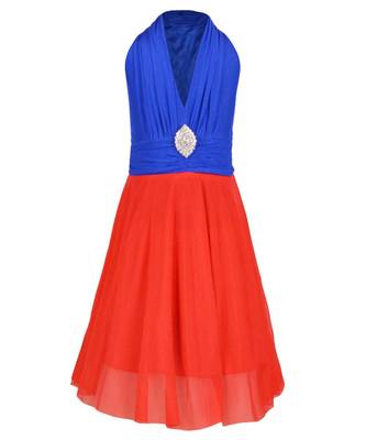 Blue Net Frock 1