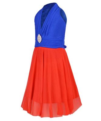 Blue Net Frock 2