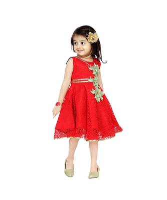 Red Net Frock 2