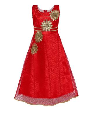 Red Net Gown 1