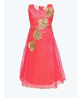 Pink Net Gown 1