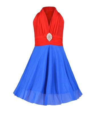 Red Net Frock 1